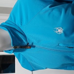 Spyder aqua blue zip performance jacket. Medium